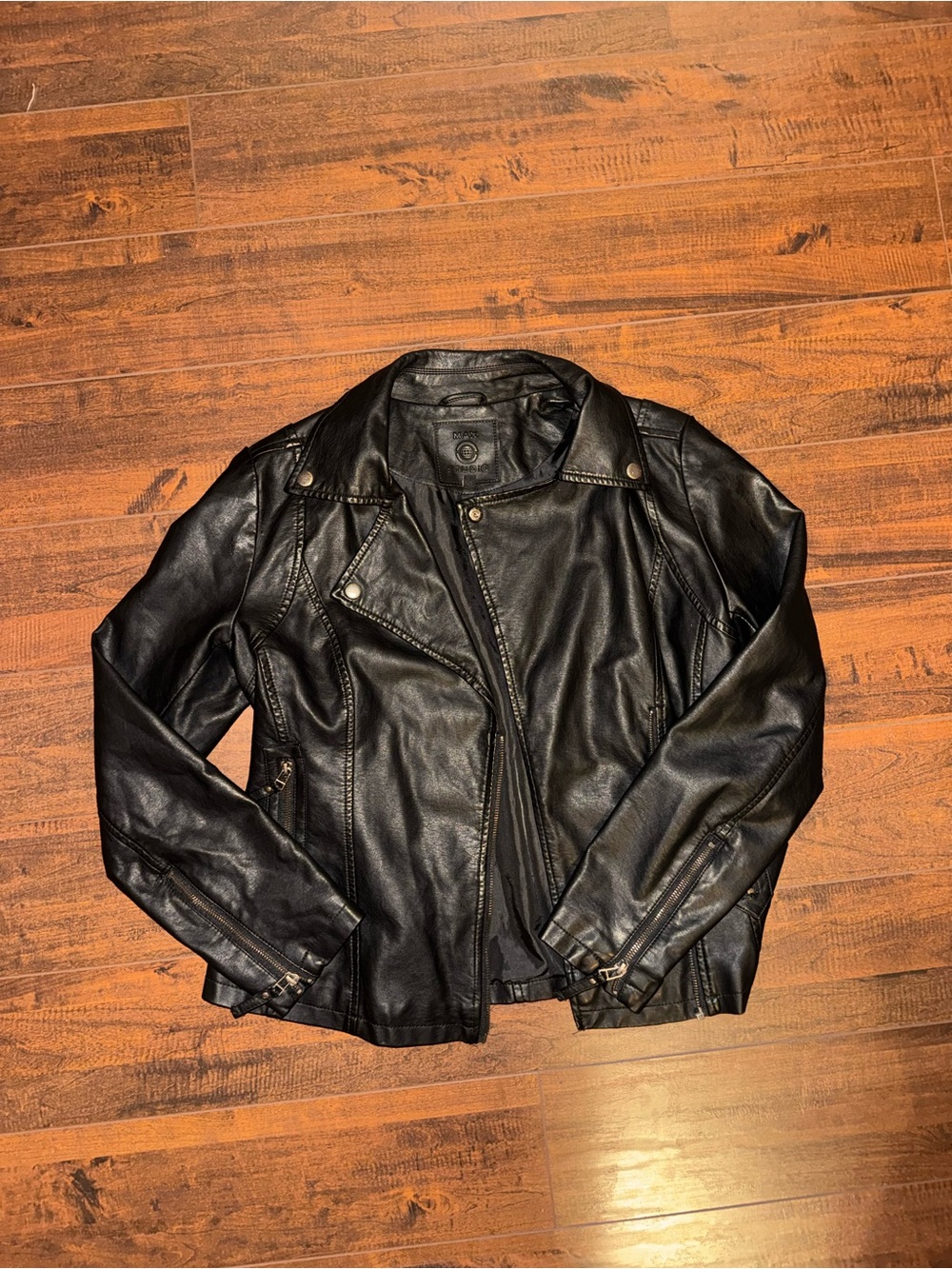 Black Faux Leather Jacket